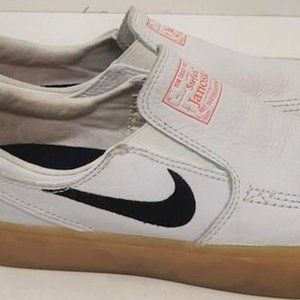 Nike Stefan Janoski Men's White Skateboard Slip On Shoes Size 7 Mens 9 Womens